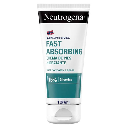 Neutrogena Crème hydratante pour les pieds à absorption immédiate, 100ml