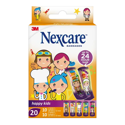 Nexcare Kids Bande de protection pour enfants avec design de professions assorties , 20 unités