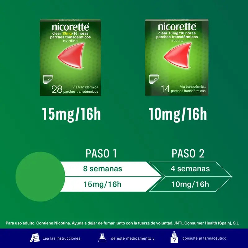 Nicorette® Clear 10mg/16 heures 14 Patches transdermiques