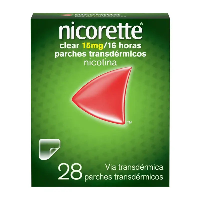 Nicorette Clear 15 mg/16 h, 28 patchs transdermiques