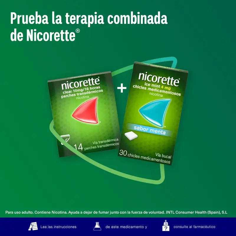 Nicorette Ice Mint 4 mg 30 gommes à mâcher