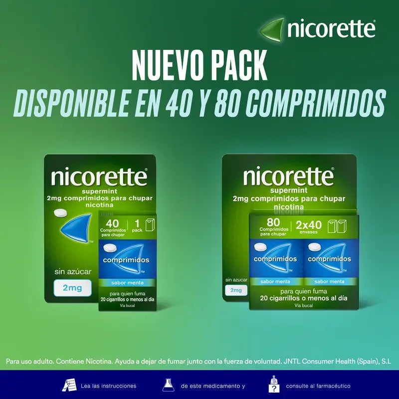 Nicorette Supermint, 80 comprimés