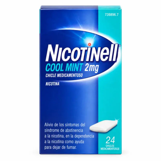 Nicotinell Cool Mint 2 mg 24 gommes à mâcher médicamenteuses