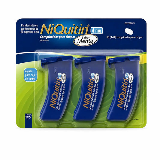 NiQuitin 4 mg Menthe poivrée, 60 comprimés à sucer