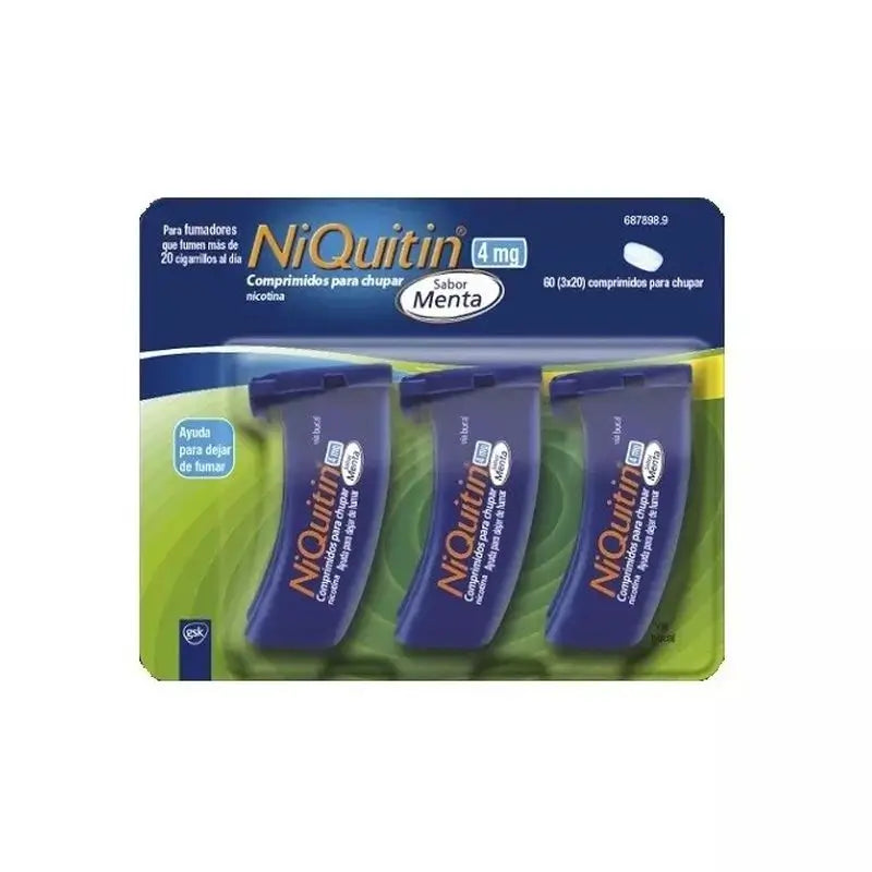 Niquitin 4 mg Peppermint, 60 Sucking Tablets