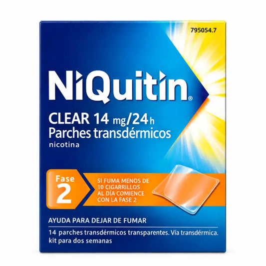 Niquitin Clear 14 mg, 14 patchs transdermiques