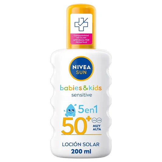 Nivea Sun Babies & Kids Sensitive Sun Spray Kids Spf50+ 200Ml