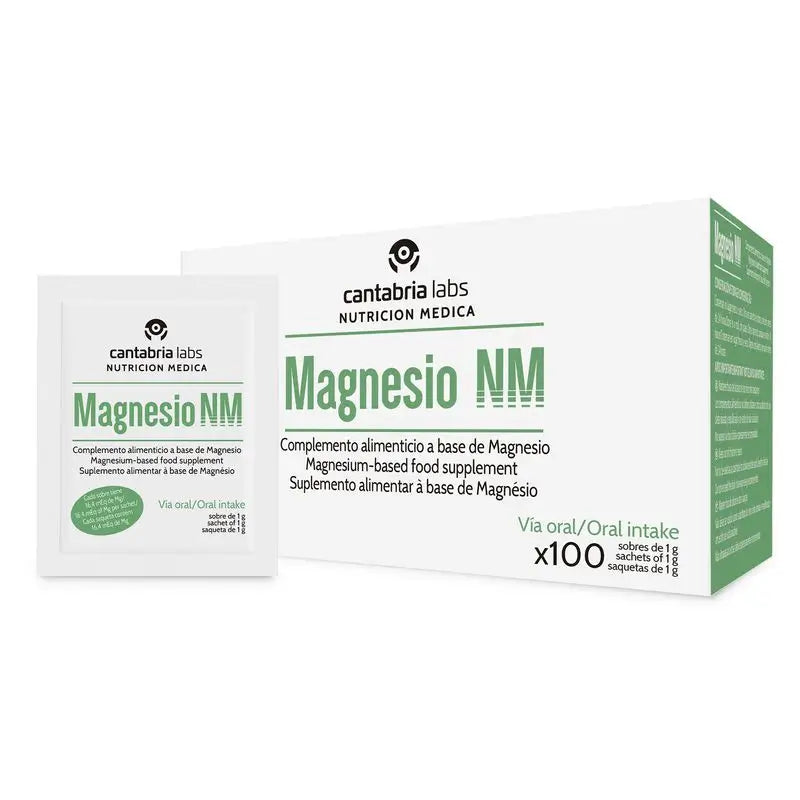 Magnésium NM 1g x 100 sachets, Cantabria Labs Nutrición Médica