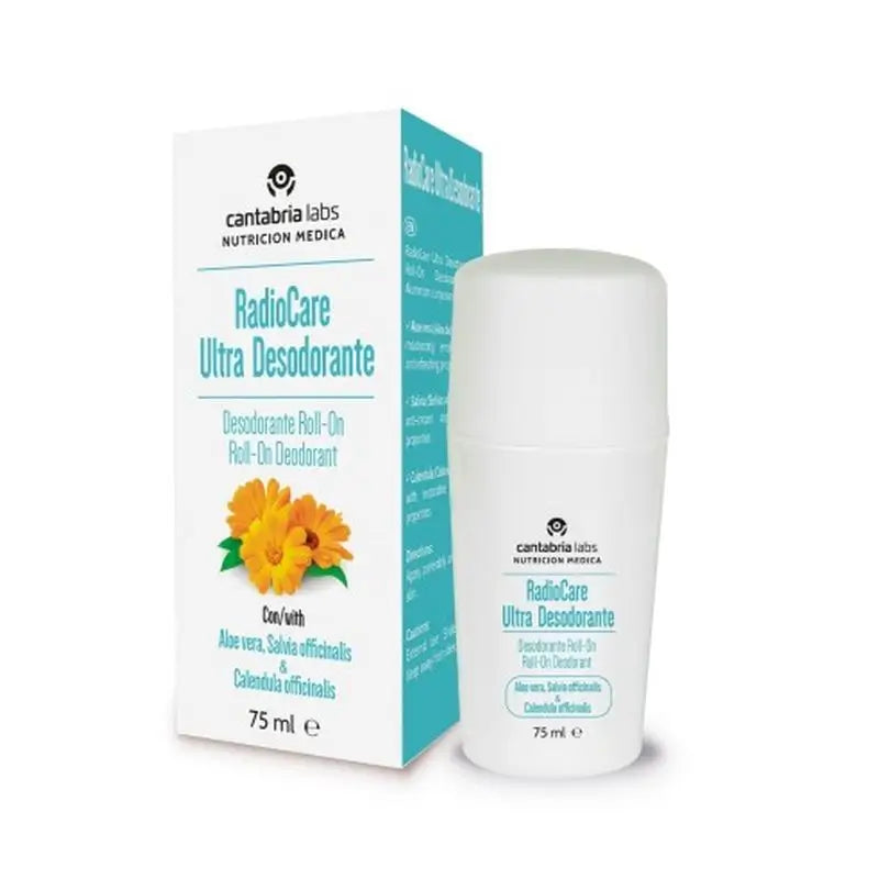 Radiocare Ultra Déodorant, 75 ml, Cantabria Labs Medical Nutrition