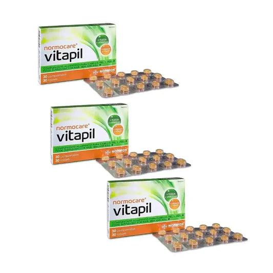 Normocare Vitapil, Pack 3 x 30 comprimés