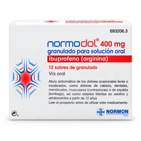 Normodol 400 mg, 12 Sachets Granules pour solution orale