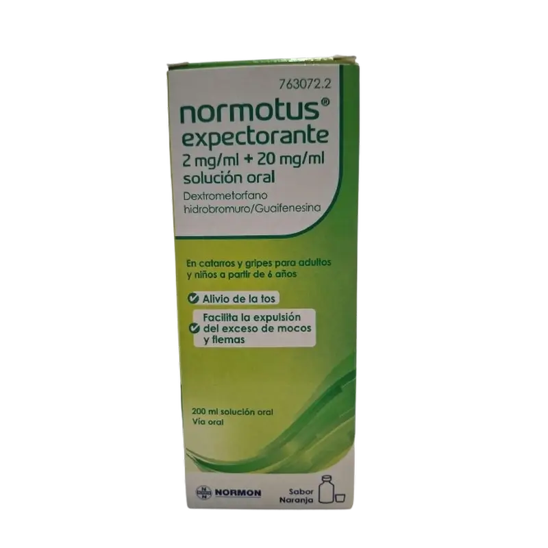 Normotus Expectorant 2 mg/ml + 20 mg/ml Solution buvable 1 flacon, 200 ml
