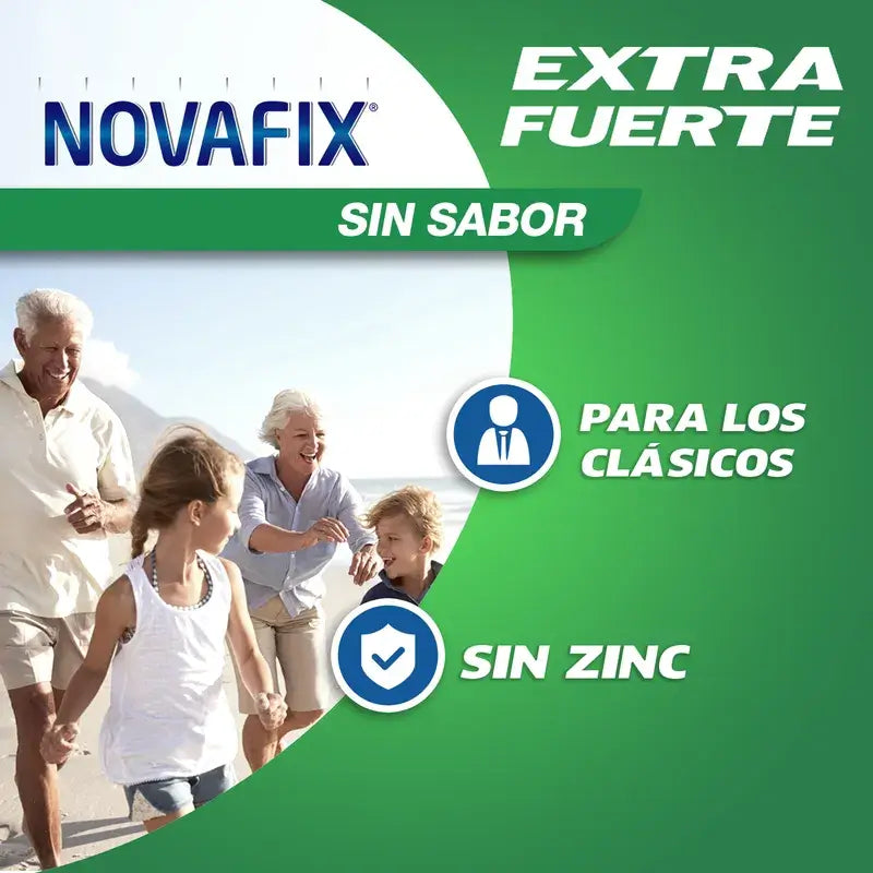 Novafix Extra Strong Crème adhésive pour prothèses dentaires sans saveur 20 g