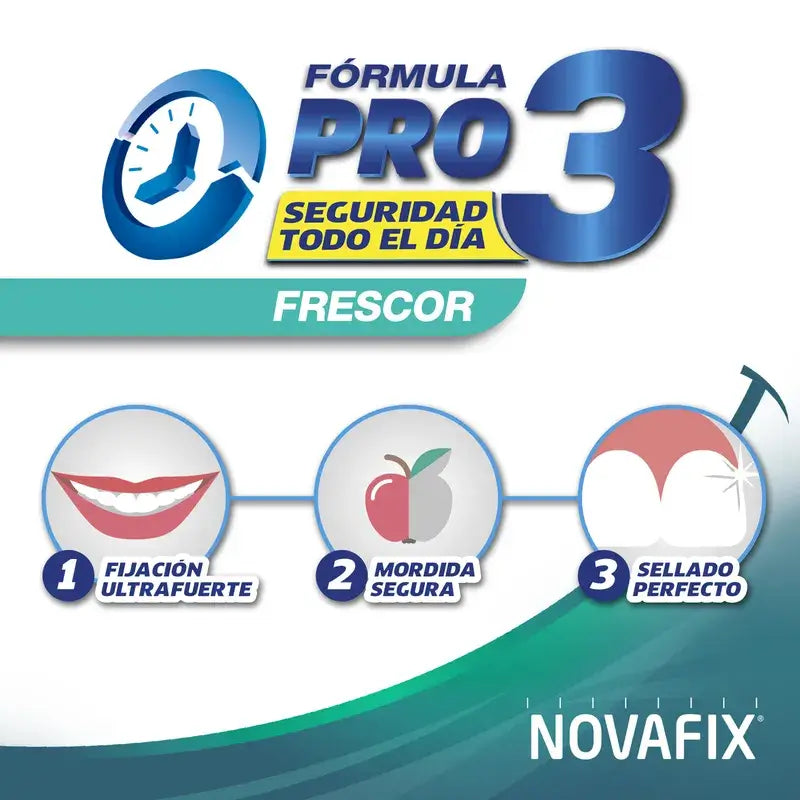 Novafix Pro 3 Crème adhésive pour prothèses dentaires Fraîcheur 50gr