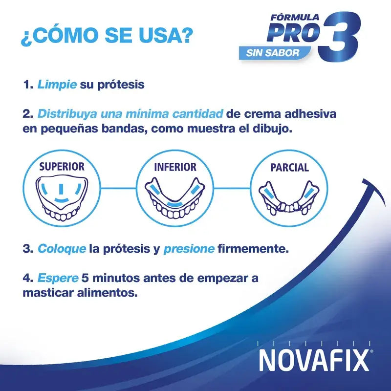 Novafix Formula Pro3 Sans Arôme, 20 Grammes