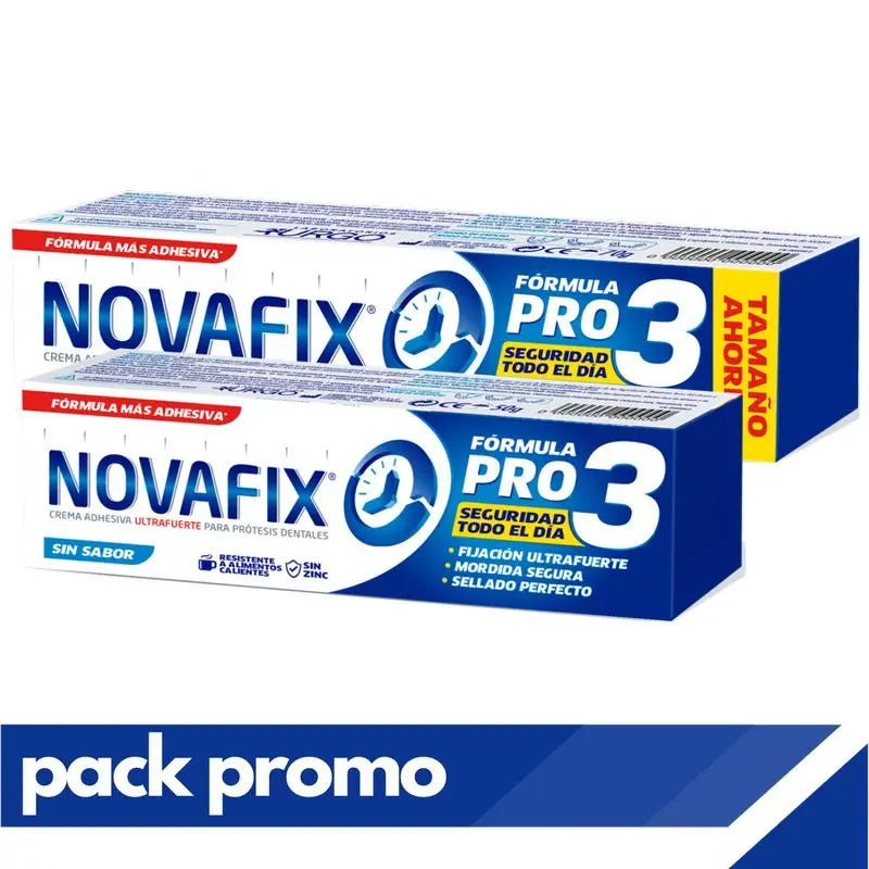 Novafix Pack Pro3 Flavourless , 71 gr + 50 gr gratuit