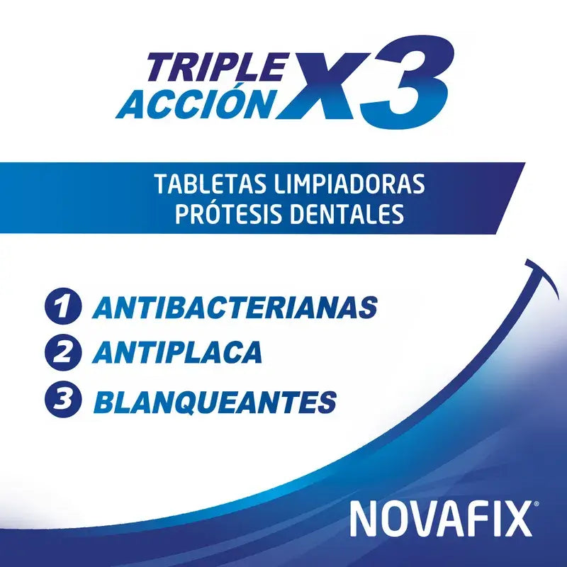 Novafix 3 In 1 Cleansing Tablets, 30 Comprimés