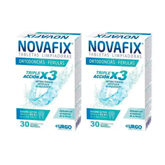 Novafix Comprimés et attelles orthodontiques, 2 x 30 unités