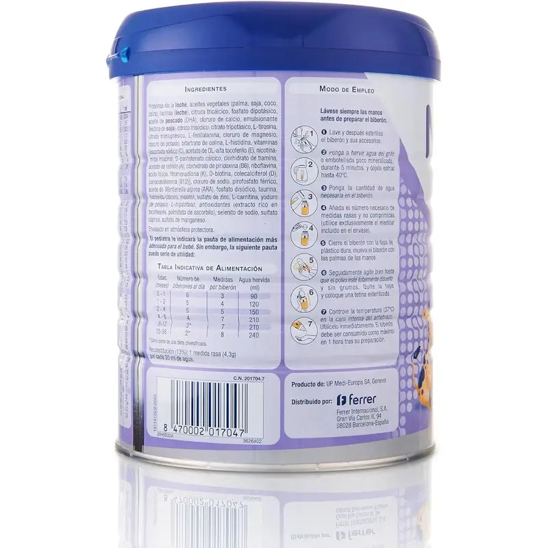 Novalac Ae Lait infantile 0-36 mois, anti-constipation, 800 g