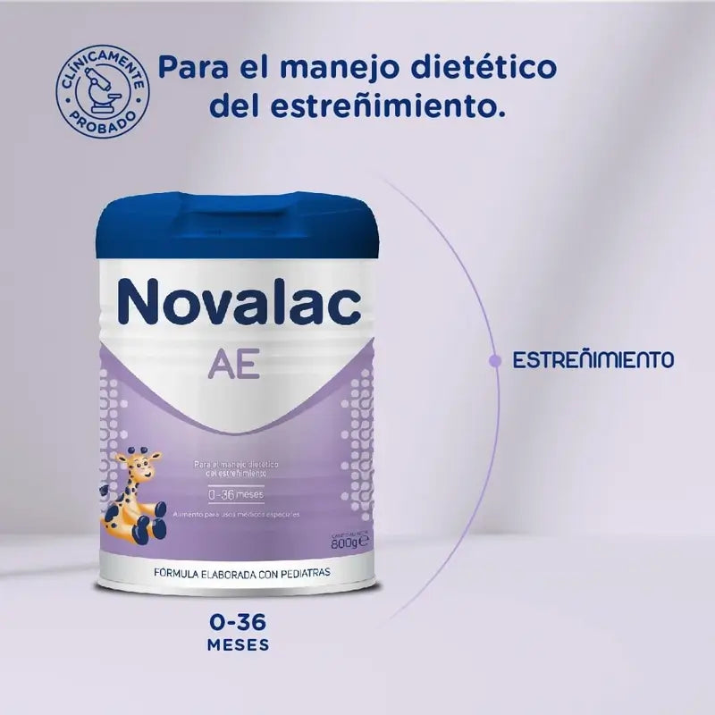 Novalac Ae Lait infantile 0-36 mois, anti-constipation, 800 g