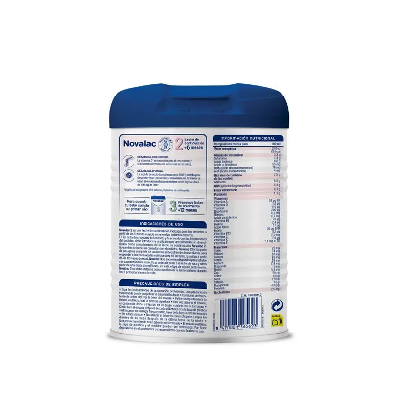 Novalac 2 lait maternisé, paquet de 4 x 800 g