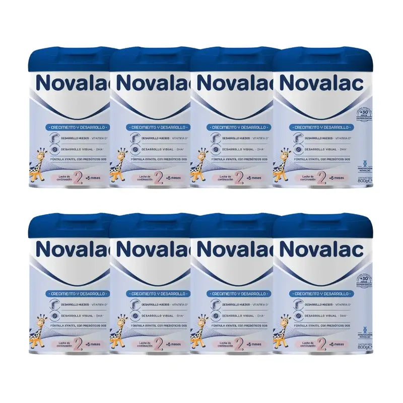 Novalac 2 Formula 2, paquet de 8 x 800 gr