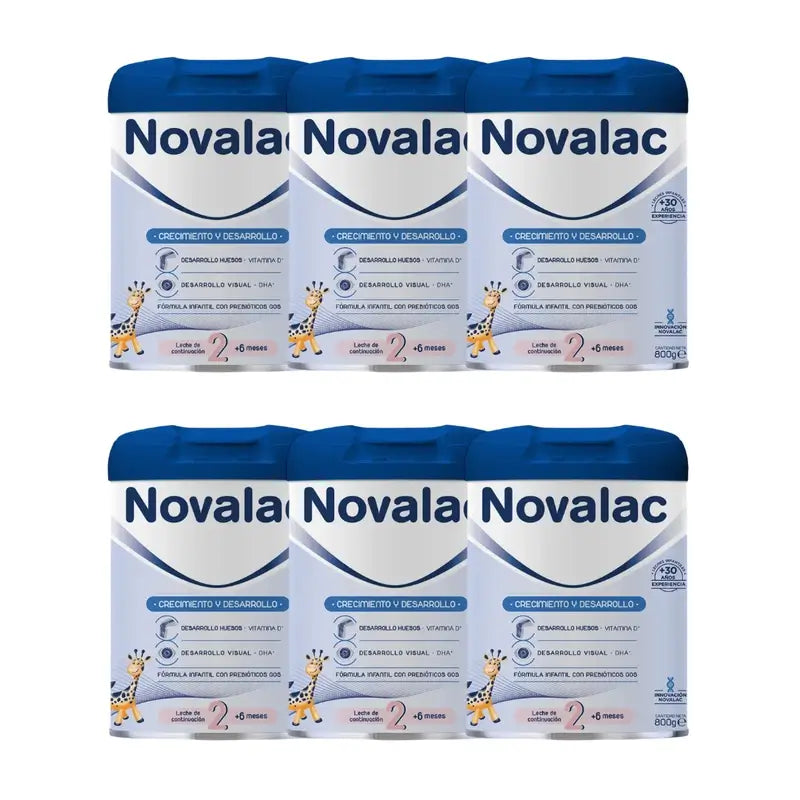 Novalac 2 Lait, paquet de 6X800 Gr.