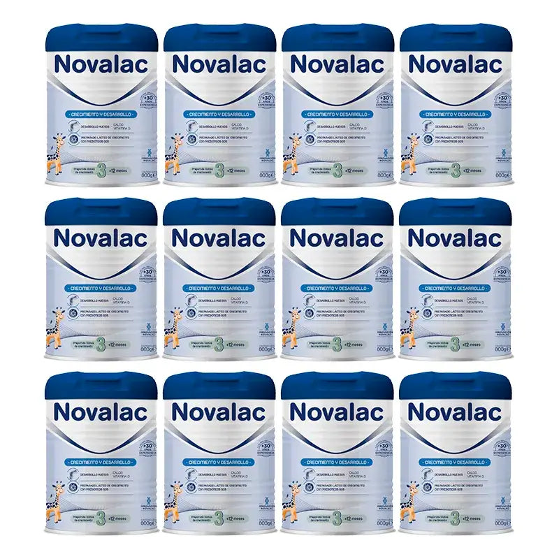 Novalac 3 Lait de croissance, 12X800 Gr