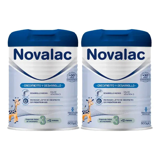 Novalac 3 Lait de croissance, 2X800 Gr