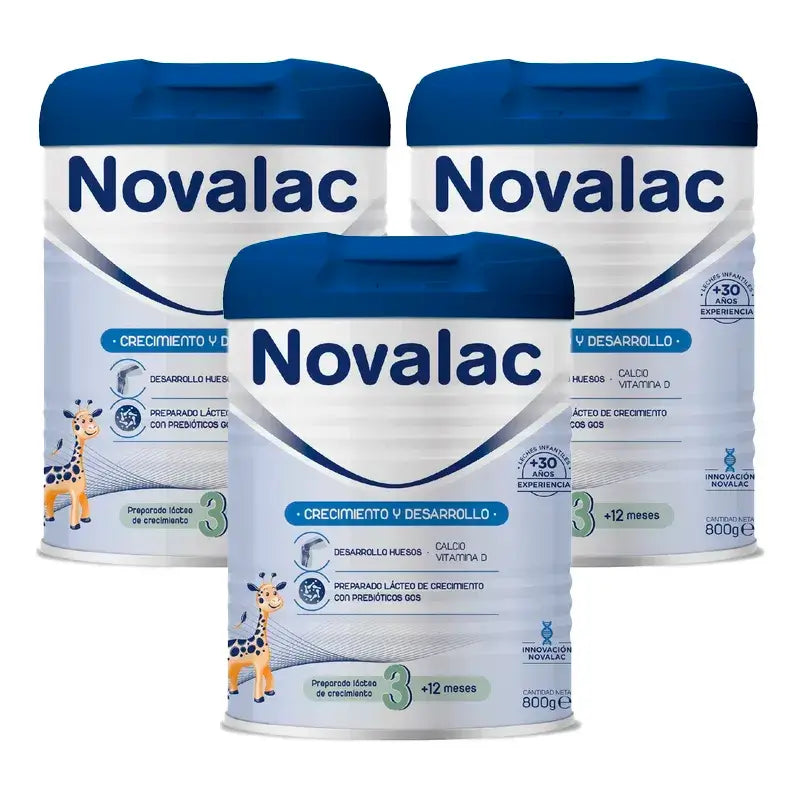 Novalac 3 Lait de croissance, 3X800 Gr