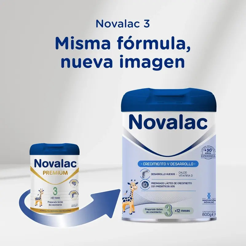 Novalac 3 Lait de croissance, 3X800 Gr