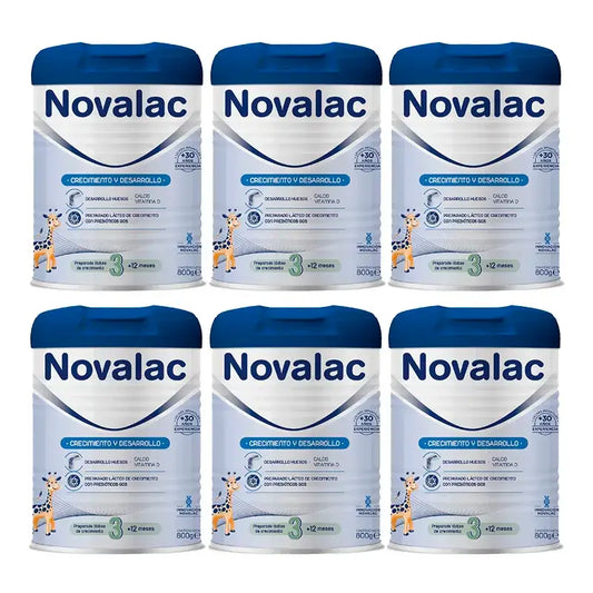 Novalac 3 Lait de croissance, 6X800 Gr