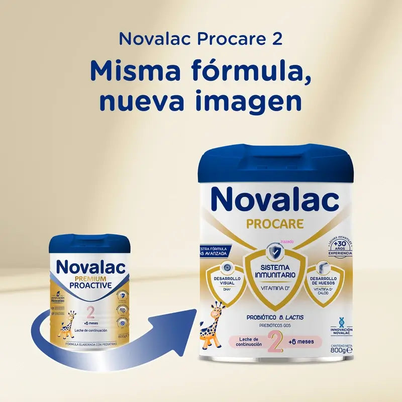 Novalac Procare 2 Lait de Continuation, 12X800 Gr