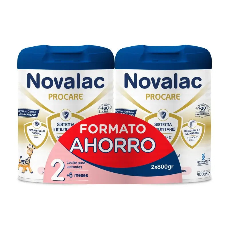 Novalac Procare 2 Lait de Continuation Savings Pack 2X800Gr