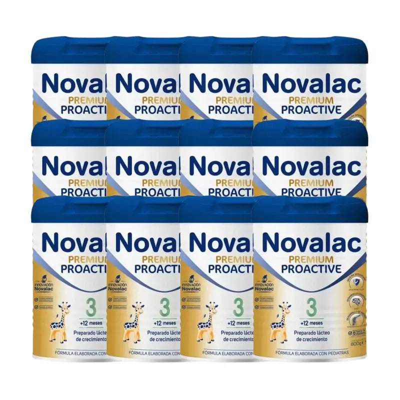 Novalac Premium Proactive 3 Lait de croissance, 12X800 Gr