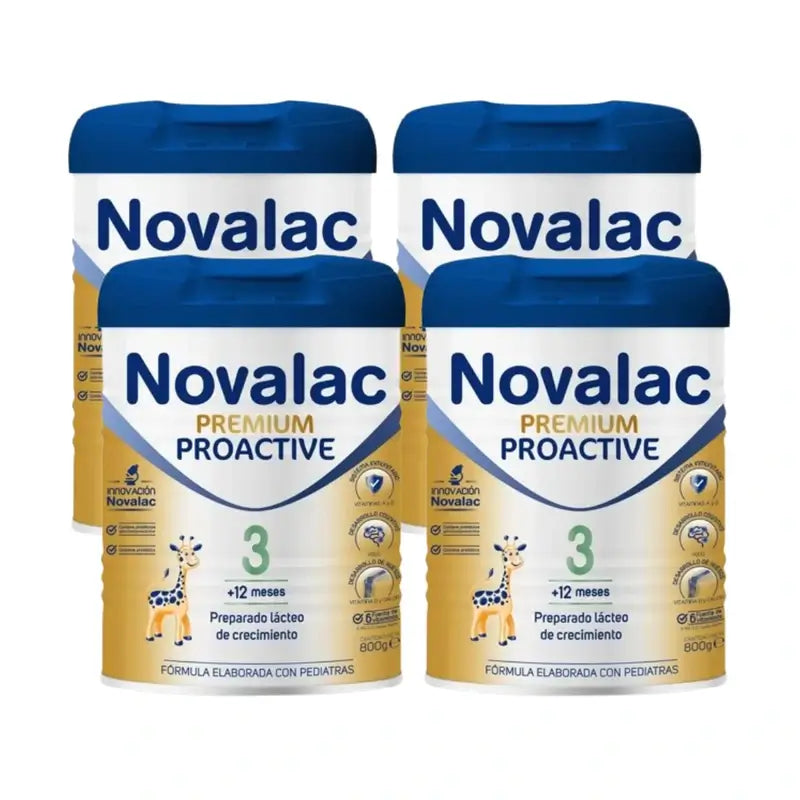 Novalac Premium Proactive 3 Lait de croissance, 4X800 Gr