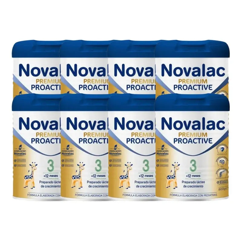 Novalac Premium Proactive 3 Lait de croissance, 8X800 Gr