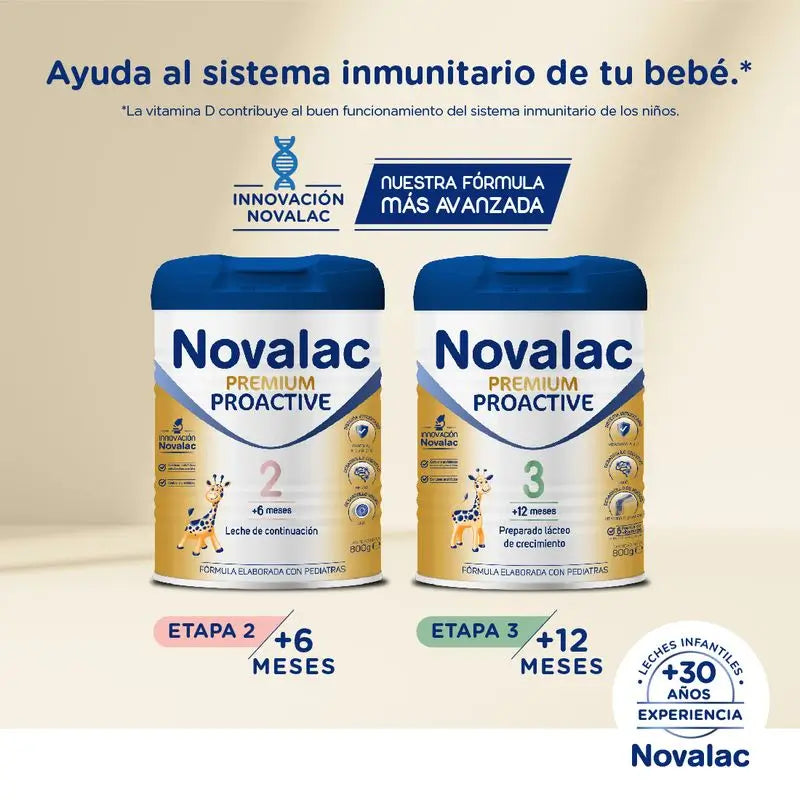 Lait de croissance Novalac Premium Proactive 3, 800 g