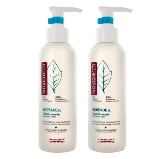 Noviderm Boreade Crème Lavante, Pack 2 x 200 ml