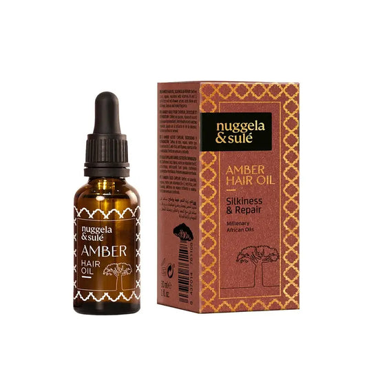 Nuggela & Sule Amber Hair Oil Huile capillaire au beurre de karité Baobab 30Ml.