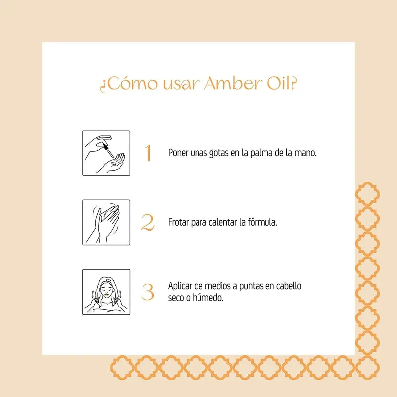 Nuggela & Sule Amber Hair Oil Huile capillaire au beurre de karité Baobab 30Ml.