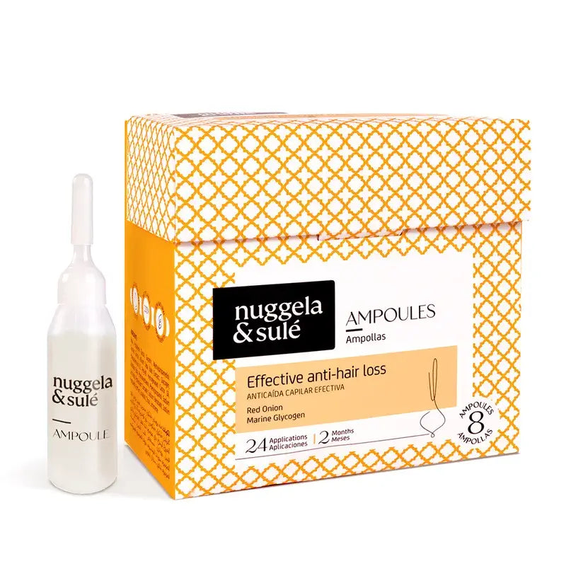 Nuggela & Sulé Ampoules contre la chute des cheveux, 8 x 10 ml