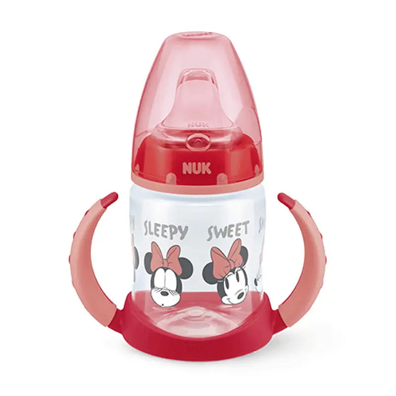 NUK Baby Bottle Training Minie Girl Silicone, 150 ml