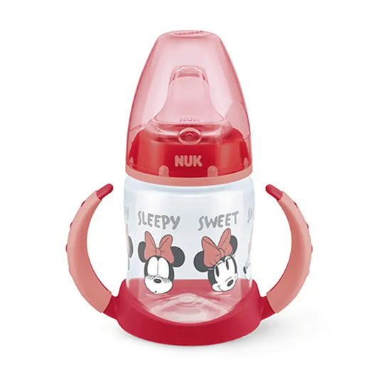 NUK Baby Bottle Training Minie Girl Silicone, 150 ml
