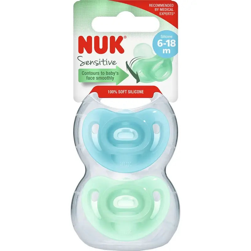 Nuk Sensitive Soother 6-18 Silicone 2Ud.