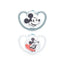 Nuk Sucette Space Mickey Mouse Gris T1 0-6M Silicone , 2 unités