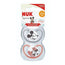 Nuk Space Mickey Mouse Sucette Rouge T1 0-6M Silicone , 2 unités