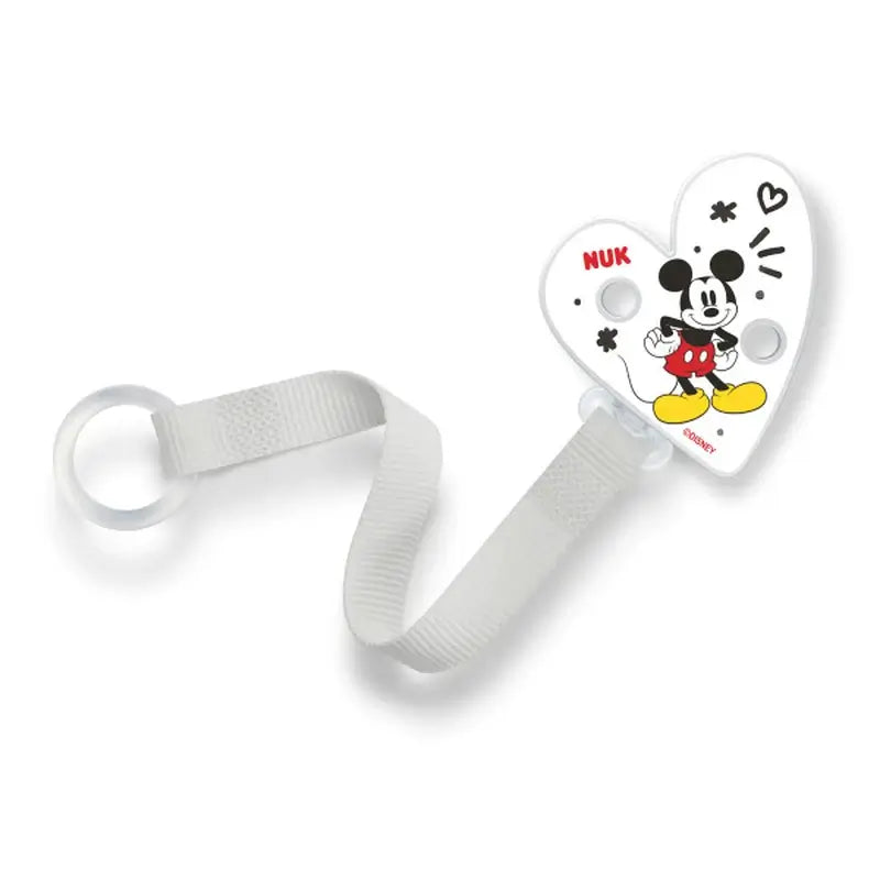 NUK Attache-tétine Mickey Mouse 0 mois et plus