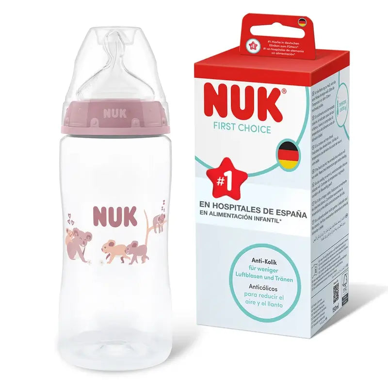 Biberon NUK First Choice+ 300 ml, tétine M, 3 mois et plus, Koala