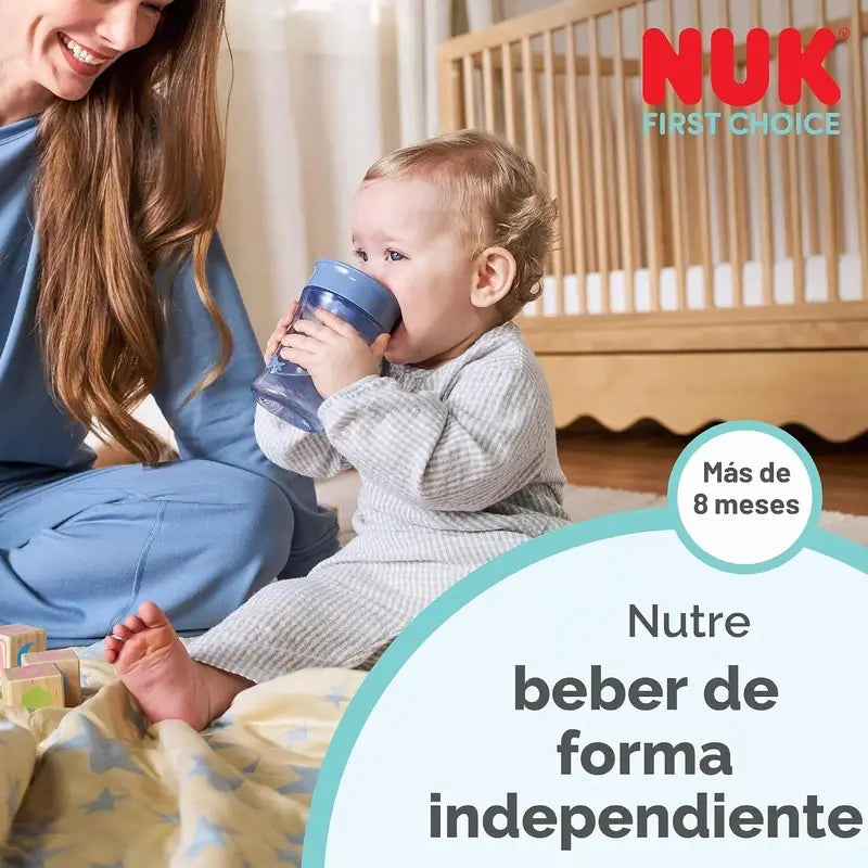 NUK Magic Cup Mickey Mouse - Tasse d'apprentissage 230 ml 8 mois et plus - Gris